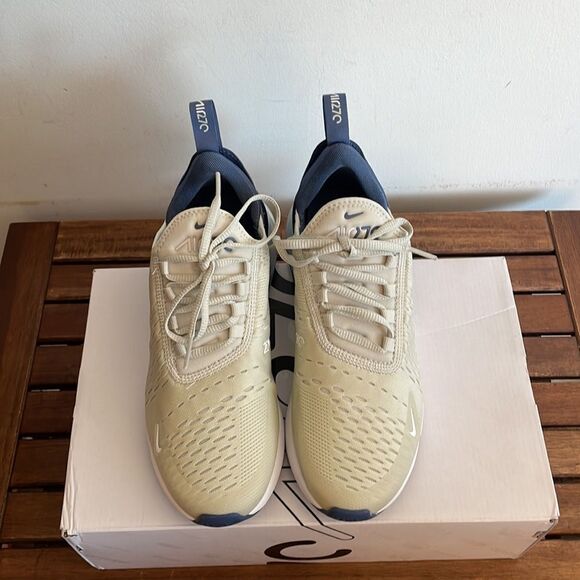 Nike Air Max 270 Light Bone/Diffused Blue USA Women 6.5/UK4/EU37.5(FQ8783-072) - Picture 4 of 13